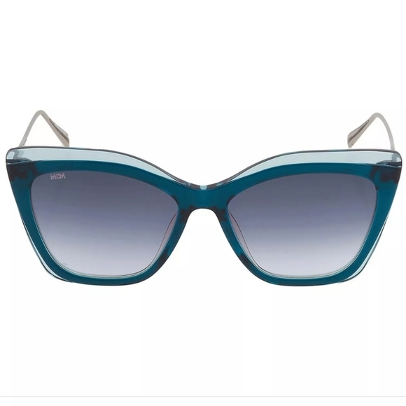 ?️ MCM  ?️Sunglasses Fixed Nose Pads Petrol/Azure Cat Eye Frame MCM698S ✨️? main image 4